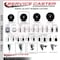 Service Caster 3.5'' Soft Rubber Swivel 1-5/8'' Expanding Stem Caster with Brake SCC-EX20S3514-SRS-TLB-158 - alternate 2